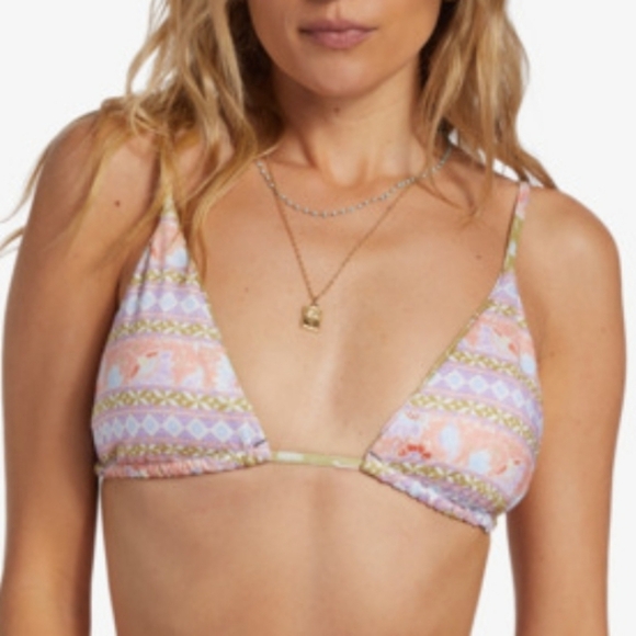 Billabong Feelin Peaceful - Reversible Triangle Bikini Top - Picture 2 of 7